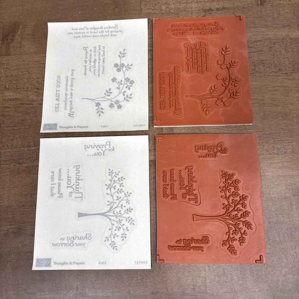 Stampin' Up! Thoughts & Prayers Stamp Set 127805 Cling